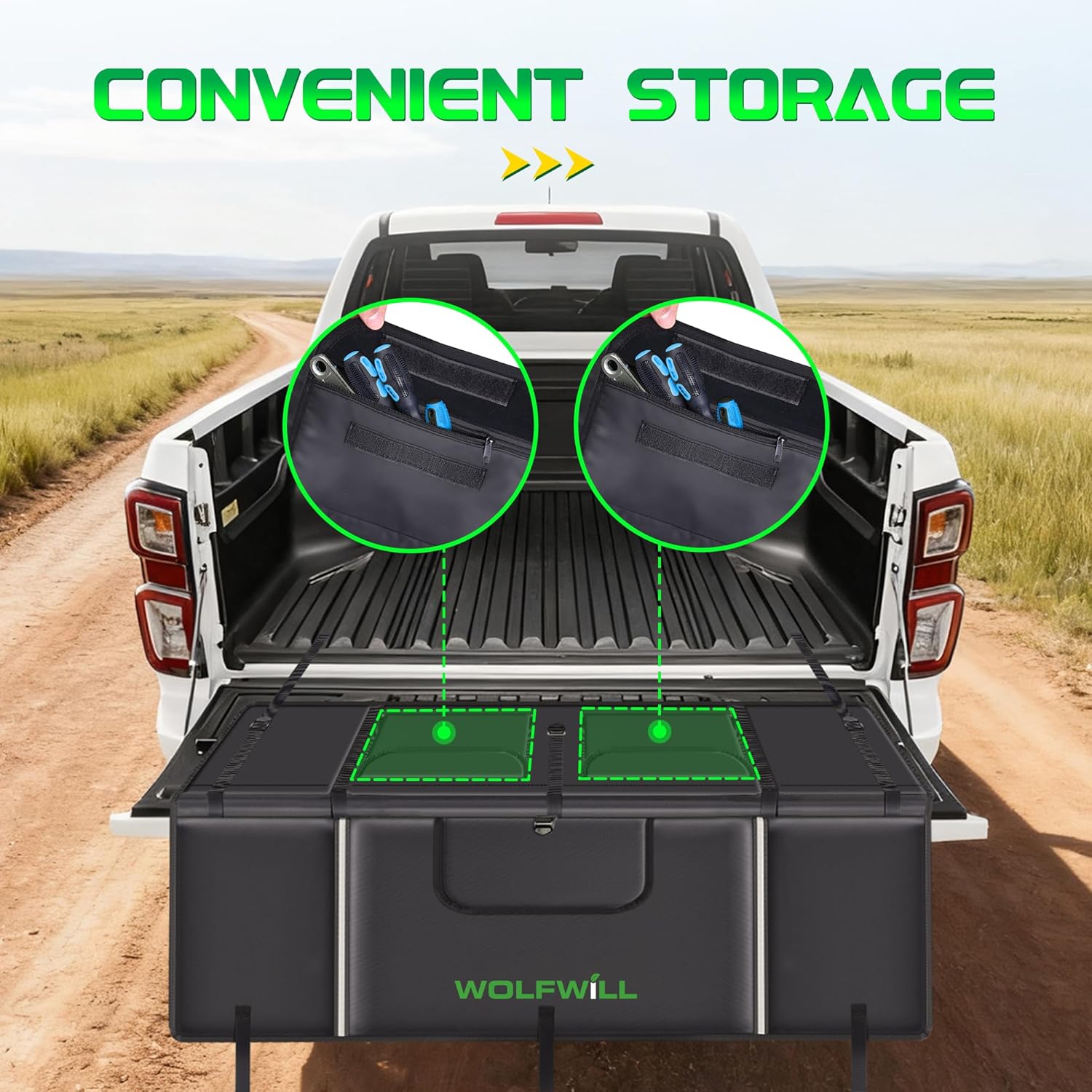 Upgraded Tailgate Bike Pad, Waterproof Truck Tailgate Pad Cover for 5 Mountain Bikes with Reflective Strips Tool Pocket Rear Camera Opening